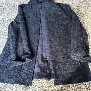 Eileen Fisher Black Textured Blazer